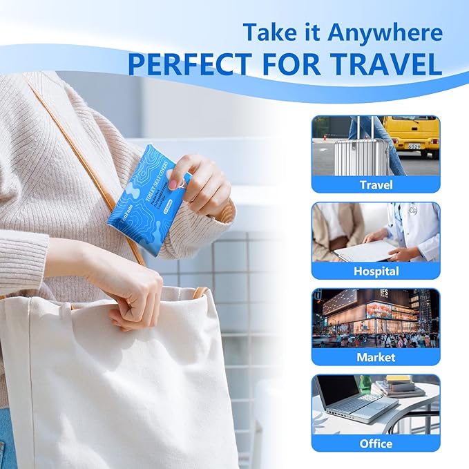 TenFans Flushable Water-Soluble Toilet Seat Covers (120 Pack) - Disposable Toilet Paper Liners for Kids Potty Training, Adults & Travelers - Public Restroom & Camping Essentials