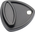 FREELOVE Pivot Magnetic Fidget Slider, Metal Worry Coin Haptic Clicker for Adults, Triangle Rotation Kinetic Toy Mechanical Sound EDC, Autism Sensory ADHD Anxiety Focus Meditation (Aluminum Black)