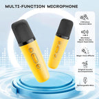 YLL Mini Karaoke Machine for Kids Adults, Portable Bluetooth Speaker with 2 Wireless Microphones, Birthday Gifts Toys for Girls Boys Ages 3, 4, 5, 6, 7, 8, 9,10,11,12+ Years Old Toddler (Yellow)