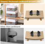 Fabric Storage Bins with Lids, 3 Pack Linen Foldable Cloth Baskets, 15 x 9.8 x 9.8 Inch Closet Organizer Containers with Double Handles, Sweater Boxes for Bedroom, White and Grey