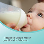 NUK Perfect Match 2-in-1 Natural and Anti-Colic Bottle with Slow Flow, Wide, Adaptable Nipple, 5oz., 2 Pack