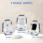 Pea Pod Car Seat Cover Baby Boy, Infant Car Seat Canopy Covers for Newborn with 2 Layers Windows of Breathable Mesh Fabric, Lightweight Polyester/Soft Minky Dot Backing