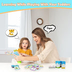 Spanish & English 510 Words Alphabet Bilingual Talking Flash Cards for 3-8 Years Toddlers, Pocket Speech Buddy Therapy Autism Toys, Educational Learning Interactive Toy for Boys Girls Kids Gifts Blue