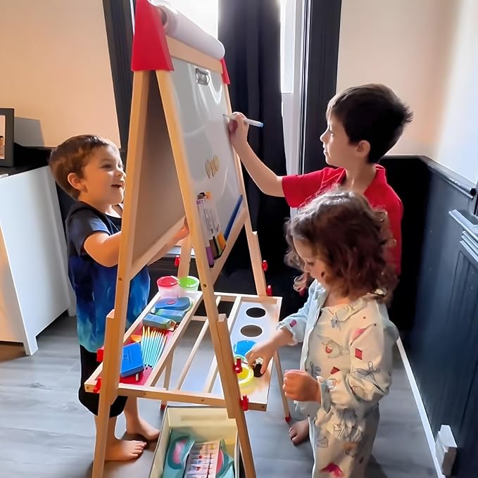 SUNFATT Kids Easel Accessory Set,100+ Art Supplies for Children's Painting,Drawing,or Crafting,Kids Toys for Ages Aged 3 4 5 6 7,8-13