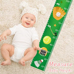 Baby Growth Chart for Wall - Height Chart for Kids Nursery Decor Wall Hanging Measurement Ruler Toddlers Kids Room Decor Play Room Essentials Birthday Christmas Gifts for Boys Girls 79"X7.9" (Bear)