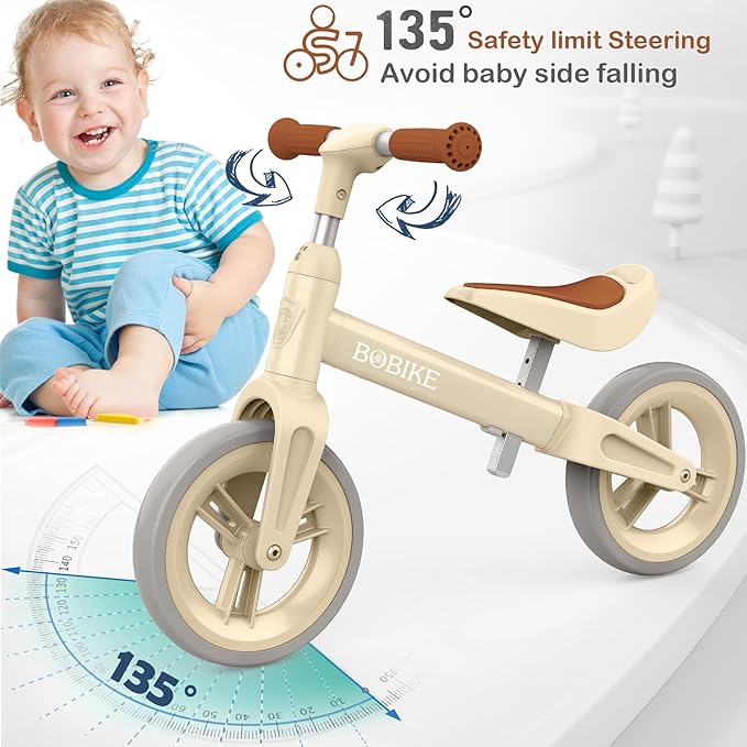 Toddler Balance Bike Toys for 1 to 4 Year Old Girls Boys Adjustable Seat and Handlebar No-Pedal Training Bike Best Gifts for Kids