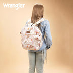 Wrangler Diaper Bag Backpacks Western Backpack Purses Multi-function Baby Bags for Mom with Waterproof Changing Pad & Pacifier Case