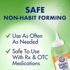 Arm & Hammer Simply Saline Moisturize & Soothe Nasal Mist, Drug-Free Moisturizing Saline Nasal Spray for Instant Relief for Dry Nose, 4.6 Oz (130 g), 3 Pack