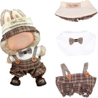 Clothes for 15/17cm Dolls(NO Doll) - Outfit for Labubu with Accessories Suit - Clothes Set for Dolls Dress Up