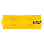 Creative Knitwear East Carolina Pirates Infant Girls Gold Solid Hair Knot Headband Embroidered Logo - Size Newborn - 4T