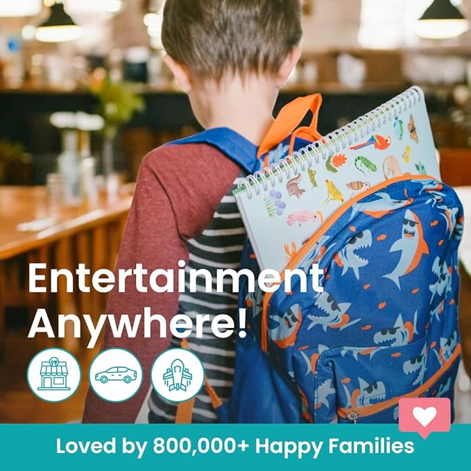 Princess Sticker Book Activity for Kids, A Magical World by Cupkin, Toddler Airplane Travel Essentials, 500+ Stickers for Kids 12 Scenes + Coloring Book Pages, Princess Gift, Crafts Ages 2-8