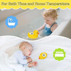 Baby Bath Thermometer – Digital Safety Water Thermometer for Baby Bathtub – °C/°F Display, BPA-Free & Waterproof – Floating Duck Toy for Newborns & Toddlers