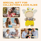 5 Complete Style Clothes Sets for 17cm Dolls - Hat & Overalls Dress Up Outfit for 17cm 15cm Dolls,Designer Outfits Bundle with Luxury/Cute/Sporty Themes, Gift for Doll Lovers (Cute, 17cm/15cm)