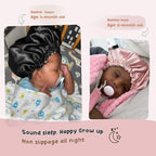 YANIBEST Baby Satin Bonnet Sleep Cap - Double Layer Reversible Adjustable Silky Satin Cap for Infant Toddler(5-12Year,Pink)