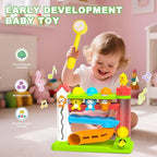 Toddler Musical Toys for 1+ Years Old Boy,Motor Skills Developmental Baby Toy 12-18 Months,Bilingual Toddler Learning Ball Drop Toy， Birthday Gift Toys for 1 2 Year Old Boys & Girls(Green)