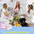 3-Pack Stainless Steel Baby Plates with Suction, BPA-Free Stainless Steel Kids Plates, 9” Divided Toddler Plate for Dishwasher Safe, Non-Slip Silicone Base, Detachable Design (Blue, Pink, Beige)