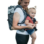 Baby Carrier and 40L Diaper Bag – Hip Healthy Certified Baby Carrier for Newborn to Toddler, Great for Hiking and Everyday Use - Lightweight, Machine Washable, TSA-Ready