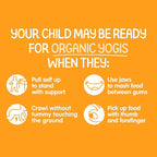 Happy Baby Organics Yogis Freeze-Dried Yogurt & Fruit Snacks, Banana & Mango, 1 Ounce Bag (Pack of 8) packaging may vary