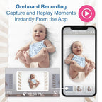 VTech Smart WiFi 7” HD Display Video Baby Monitor, 1080p HD Camera via App, Pan-Tilt-Zoom, Night Light, 2-Way Talk, 2K CMOS Video Sensor, Wide-Angle Viewing, Rechargeable Battery, Free App: RM7866HD