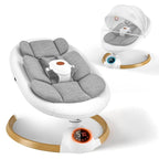 Baby Swings for Infants, Electric Baby Swing with 5 Speeds and Preset Lullabies, Portable Bluetooth Swings for Indoor & Outdoor Use