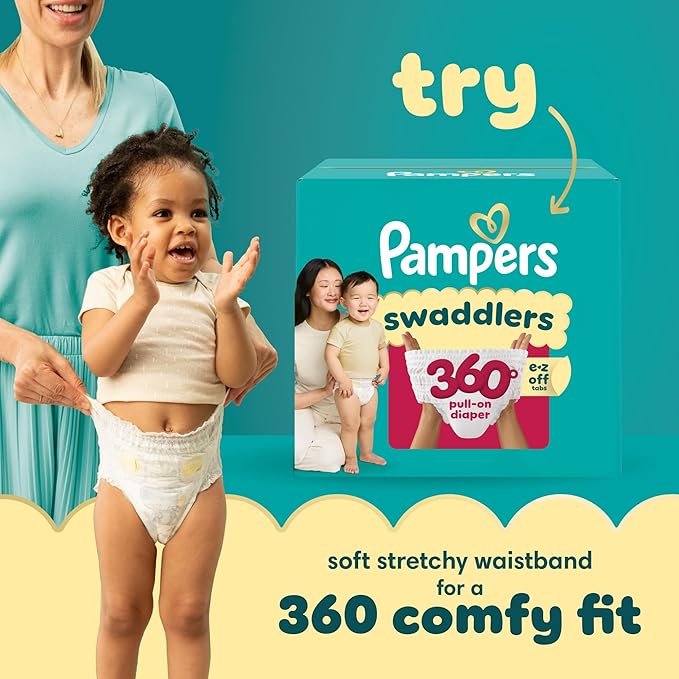 Pampers Baby Diapers - Swaddlers - Size 7, 44 Count, Ultra Absorbent Disposable Infant Diaper