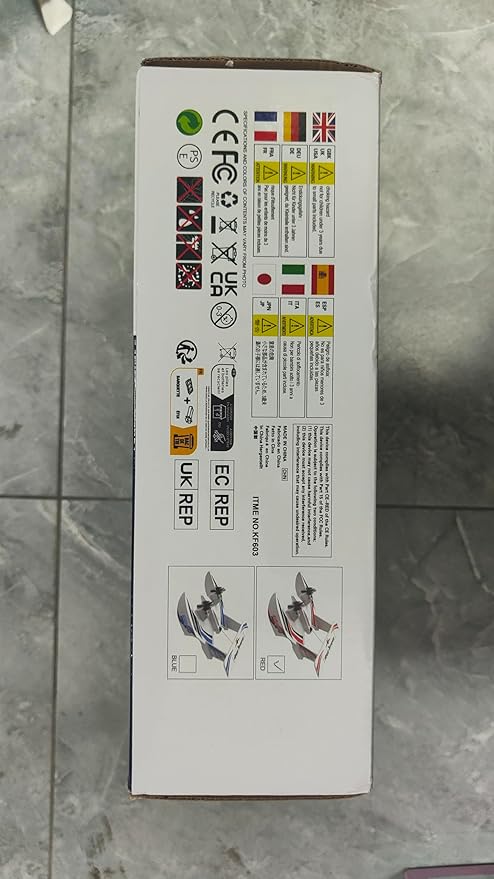 fisca Remote Control Airplane RC Amphibious Plane 2.4Ghz 3 Channel Foam Drone RTF Aircraft Take Off from Land and Water, with Gyroscope and 2 Batteries for Kids 14+ Years Old