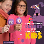 Bentoheaven Kids Travel Utensils with Case, Food-Grade Stainless Steel & BPA-Free Plastic, Travel Cutlery Set, Dishwasher Safe Fork, Spoon & Case, Reusable Flatware, Silverware for Kids (Horse)