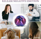 Gear Ball, Gear Sphere 3D Printed Gear Ball Fidget Toy Spin Ball, GearSphere Desk Toy, Stress Ball, Fidget Ball, Gear Toy for Stress and Anxiety Relaxing (Laser Red Blue Green)