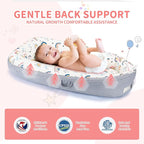 Baby Lounger- Baby Nest for 0-24 Months, Ultra Soft Organic Cotton Breathable & Portable Baby Lounger, Baby Lounger Pillow for Newborn