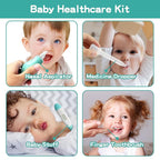 Baby Grooming Kit, Electric Safety Nail Trimmer Baby Nursery Kit，Infant Safety Care Set with Hair Brush Comb Nail Clipper Nasal Aspirator,Baby Essentials Kit for Newborn Girls Boys (20 Pc Green Kit)