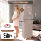 Inflatable Pregnancy Pillow with Belly & Head Hole, Prone Pregnancy Pillow for Stomach Sleepers, Belly Pillow Pregnancy Mattress for Pregnant Women, Maternity airbed Pool Float for Tummy Massage