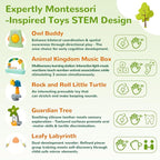 Time Followers® 6-in-1 Baby Activity Center | Jumpers and Bouncers | 4 Stage Grow Stationary Standing Toddler Play Table | Shower Gift | Infant Essential for Baby Ages 6-36Month (White)