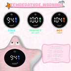 TKY Baby Bath Thermometer with Floating Toys - Digital Water & Room Temperature Monitor, Rechargeable Thermometer with Alerts for Newborn Bath Essentials, Infant Safety