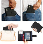 Melsbrinna Rfid Passport Holder for Travel women/Men, Cute Passport Wallet Rfid Blocking Card Slots, Rfid Passport Cover/CaseTravel Wallet, Passport Book Holder (1, Black)