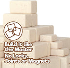 Taksa Toys Arch-Kid-Tech Ancient Mayan Pyramid Architecture STEM Building Blocks - 102-Piece Educational & Stackable Learning Set for Kids, Indoor Architectural Kit - Montessori Toys for 7+ Years Old