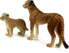 FUNSHOWCASE African Jungle Animals Toy Cheetahs Figure Realistic Plastic Figurine Playset Lot 2-Piece