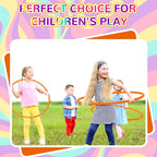 Shappy 6 Pcs Exercise Hoop Detachable Adjustable Plastic Toy Playground Toys Colored Hoop Circles for Teens Games Gymnastics Dog Agility Equipment Party Decor