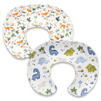 Nursing Pillow Covers 2 Pack – Soft Breathable Cotton, Fits Standard Breastfeeding Pillows, Washable & Hypoallergenic for Newborn Baby Girls & Boys,Cover Only