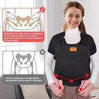 Baby Wraps Carrier Sling, Baby Carrier for Newborns and Toddlers,Skin-Friendly and Soft Front Baby Carrier Wrap Perfect Baby Gifts