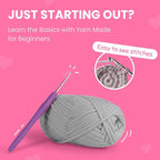 Cookie Box Crochet Kit for Beginners - Learn to Craft Amigurumi Stuffed Animals - Knitting Gift for Kids and Adults - Beginner-Friendly Yarn - Stitch-by-Stitch Video Tutorial - Bear Ted