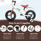 Balance Bike 2 in 1 with Pedals Brake Training Wheels Kickstand Pneumatic tyre,for Kids 2-7 Years Old,Kids Bike 12 14 16 inch