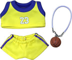 Sports-Themed Basketball Football 3-Piece Set,is Suitable for a 17cm Dolls, Dolls Clothing Accessories ( No Dolls )(NO.23 -Yellow)