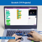 SunFounder The Most Complete Starter Project Kit Compatible with Arduino IDE Mega 2560 R3 Mega328 Nano Mega2560, Scratch Coding, Included 42 Online Tutorials