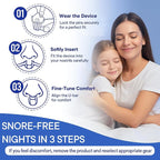 Anti Snoring Devices, Nasal Opener for Sleep Breathing, Increases Airflow, Three Adjustable Sizes, Individually Packaged, Easy to Carry - 4 Pack