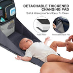 Diaper Bag Backpack with Changing Station, Baby Diaper Bag Organizer for Moms Dads Large Baby Changing Bags