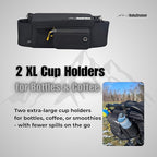 Stroller Caddy Double Stroller Organizer with Cup Holder Phone Pocket Changing Mat Straps Mounted 2 x Stroller Water Bottle Holder