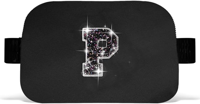 Kids 8-12 Party Favors Bags | Black,Initial P