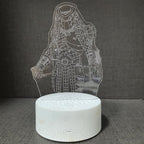 3D Alien Night Light, Horror Monster Illusion Table Lamp with 16 Colors Remote Control Touch Lamp LED USB Night Light Desk Lamps Room Decorations Home D¨¦cor