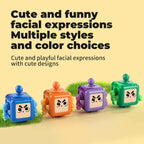 Fidget Robot Cube Fidget Toy, Magic Cube Stress and Anxiety Relief Toys, Fidgets Robot Cube Fidget Toy Cube Relaxing Hand-Held for Adults, Killing Time Cool Fidget Block for ADD/ADHD/OCD (Purple)