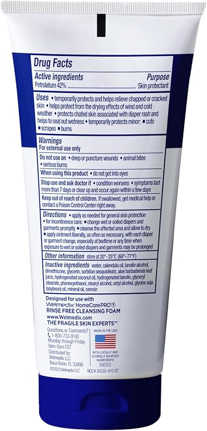 Welmedix Fragile Skin Protective Ointment | Hospital Grade Healing Ointment, Barrier Cream & Skin Protectant w/Calendula for Treatment of Eczema, Psoriasis, Dermatitis, Bed Sores, Chafing (Pack of 3)